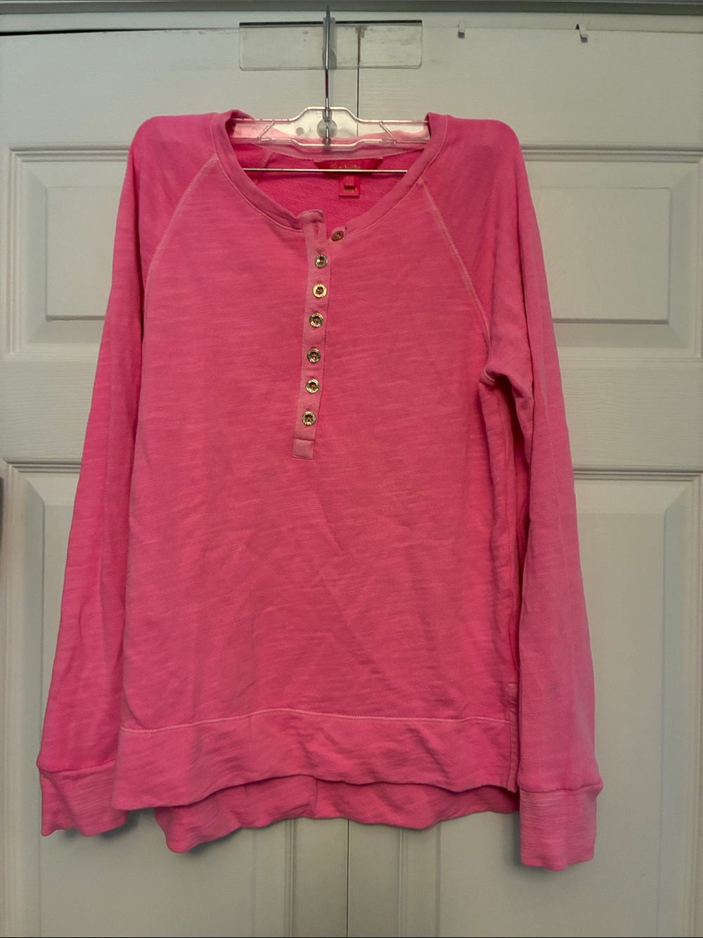 Lilly Pulitzer Leeson Long Sleeve Pullover Sweatershirt Pink Small NOV-23